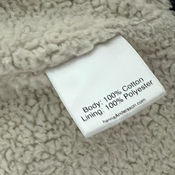 Hanna Andersson Sherpa lined knit zip up hoodie size 2t - Picture 3 of 4